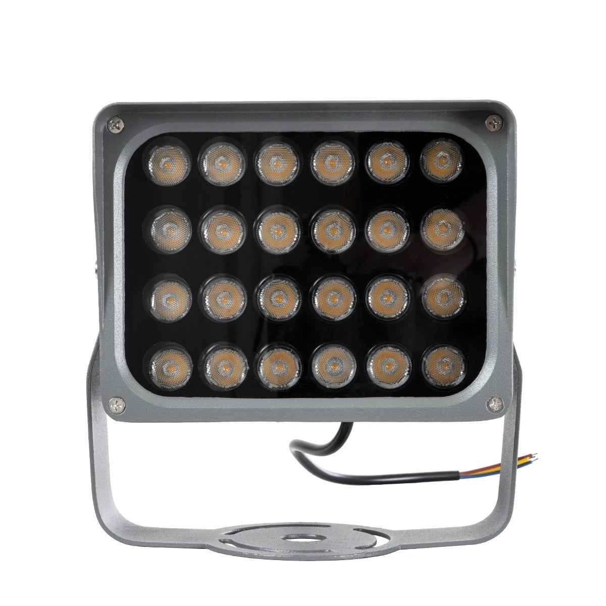 GLOBOSTAR® FLOOD-XENA 90128 Προβολέας Σποτ Wall Washer LED 24W 2640lm 10° AC 220-240V Αδιάβροχο IP65 Θερμό Λευκό 2700K - Γκρι Ανθρακί - Μ18 x Π13.5 x Υ18cm - 3 Χρόνια Εγγύηση - ledmania.gr