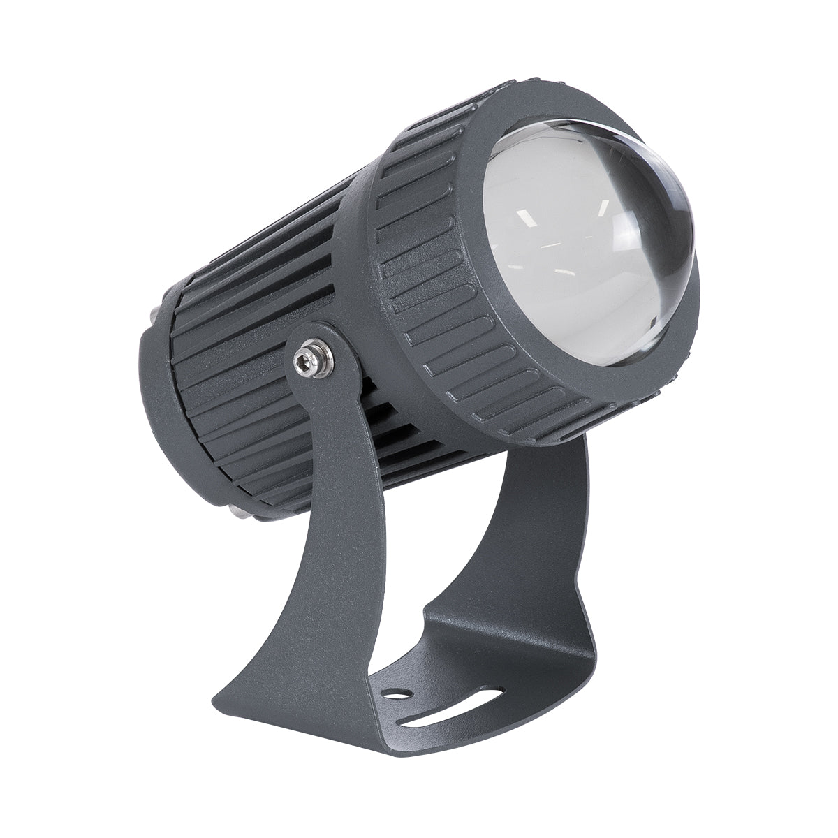 GLOBOSTAR® SPOT-FENIA 90136 Αρχιτεκτονικό Σποτ Φωτισμου LED 10W 850lm 5° DC 24V Αδιάβροχο IP65 Μπλε Dimmable - Γκρι Ανθρακί - Μ7 x Π7 x Υ12cm - 3 Χρόνια Εγγύηση - ledmania.gr