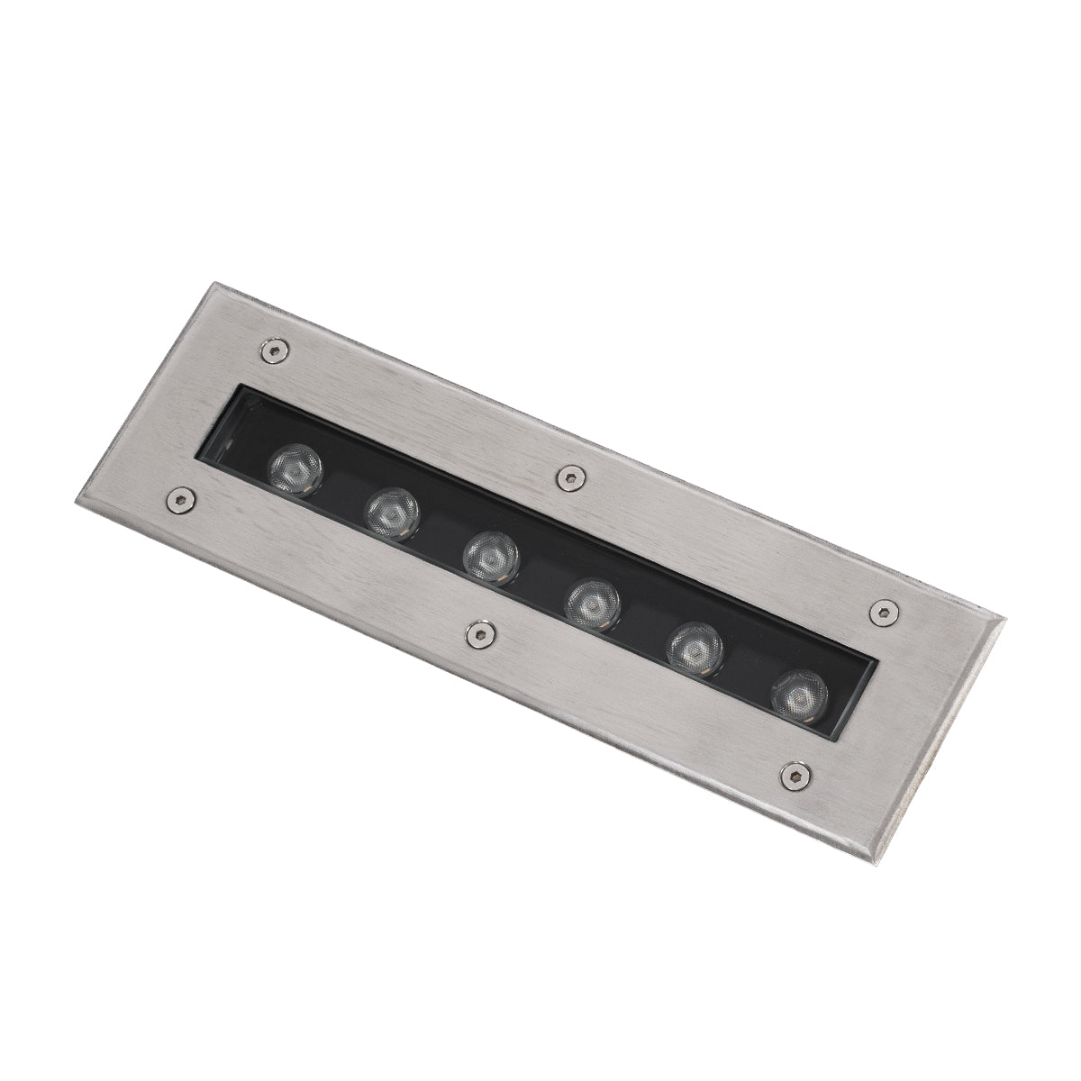 GLOBOSTAR® UNDERGROUND-REMVI 90190 Χωνευτή Μπάρα Φωτισμού Wall Washer LED 9W 990lm 10° DC 24V Αδιάβροχο IP68 Θερμό Λευκό 2700K Dimmable - Ανοξείδωτο Ατσάλι 304 - Μ30 x Π9 x Υ8.5cm / Q28.5 x 7.5cm - 3 Χρόνια Εγγύηση - ledmania.gr