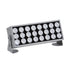 GloboStar® FLOOD-ZENA 90219 Προβολέας Wall Washer για Φωτισμό Κτιρίων LED 60W 5400lm 3° DC 24V Αδιάβροχο IP65 L37 x W9 x H26.5cm Θερμό Λευκό 2700K - Ασημί - 3 Years Warranty