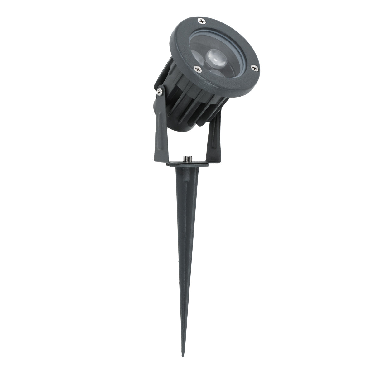 GLOBOSTAR® TREELIGHT-TZINA 90350 Σποτ Φωτισμού για Φυτά - Δέντρα με Βάση Κήπου / Καρφωτό LED 3W 315lm 10° DC 24V Αδιάβροχο IP65 Πορτοκαλί 2200K Dimmable - Γκρι Ανθρακί - Μ10.5 x Π7.5 x Υ7.5cm - 3 Χρόνια Εγγύηση - ledmania.gr
