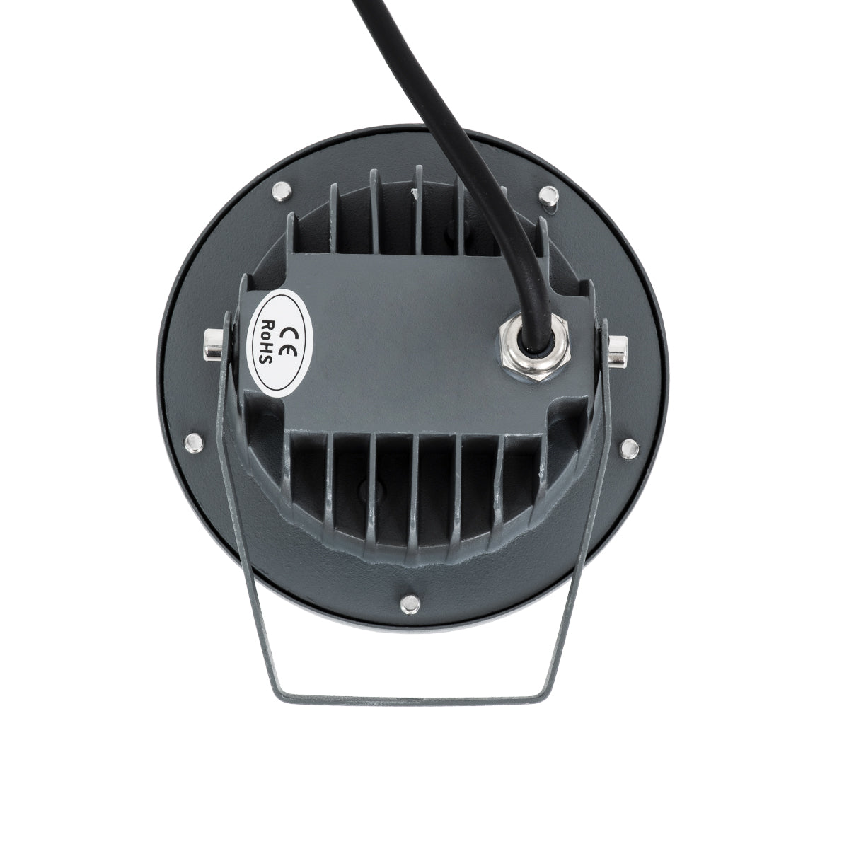 GLOBOSTAR® TREELIGHT-TZINA 90354 Σποτ Φωτισμού για Φυτά - Δέντρα με Βάση Κήπου / Καρφωτό LED 6W 660lm 10° DC 24V Αδιάβροχο IP65 Θερμό Λευκό 2700K Dimmable - Γκρι Ανθρακί - Μ14 x Π12.5 x Υ12.5cm - 3 Χρόνια Εγγύηση - ledmania.gr