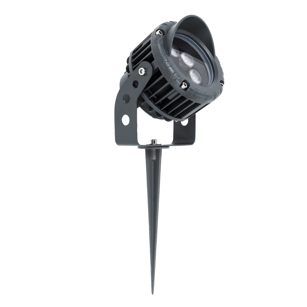 GLOBOSTAR® TREELIGHT-VINA 90357 Σποτ Φωτισμού με Αντιθαμβωτική Γρίλια για Φυτά - Δέντρα με Βάση Κήπου / Καρφωτό LED 6W 660lm 10° DC 24V Αδιάβροχο IP65 Θερμό Λευκό 2700K Dimmable - Γκρι Ανθρακί - Μ13 x Π9.5 x Υ9.5cm - 3 Χρόνια Εγγύηση - ledmania.gr