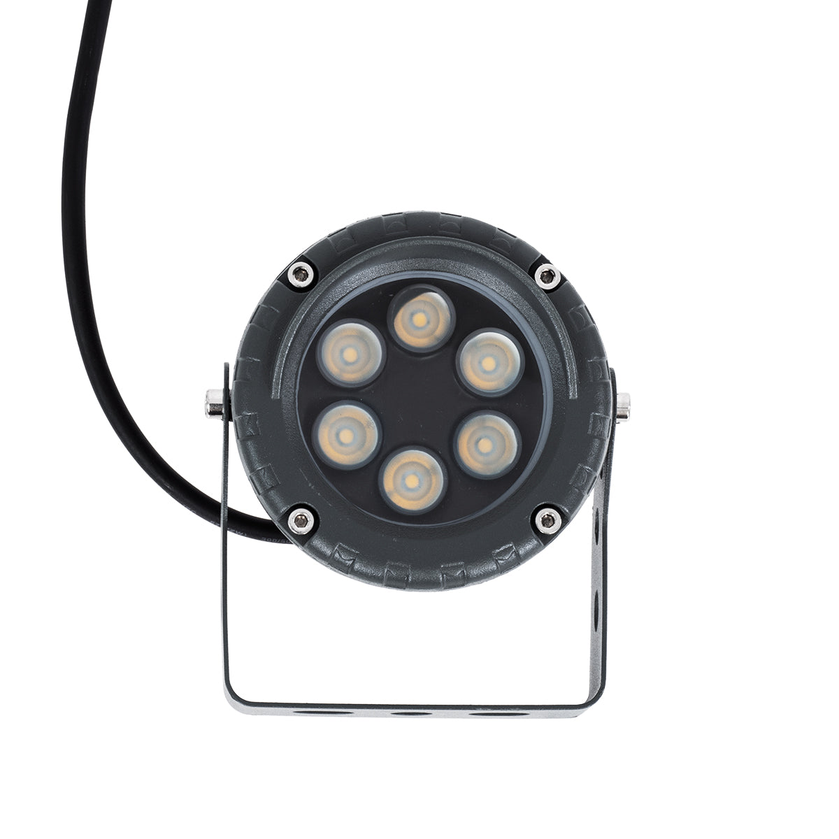 GLOBOSTAR® TREELIGHT-VINA 90357 Σποτ Φωτισμού με Αντιθαμβωτική Γρίλια για Φυτά - Δέντρα με Βάση Κήπου / Καρφωτό LED 6W 660lm 10° DC 24V Αδιάβροχο IP65 Θερμό Λευκό 2700K Dimmable - Γκρι Ανθρακί - Μ13 x Π9.5 x Υ9.5cm - 3 Χρόνια Εγγύηση - ledmania.gr