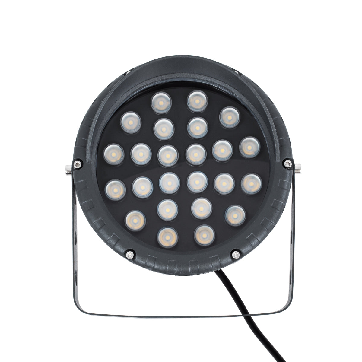 GLOBOSTAR® TREELIGHT-VINA 90360 Σποτ Φωτισμού με Αντιθαμβωτική Γρίλια για Φυτά - Δέντρα με Βάση Κήπου / Καρφωτό LED 24W 2640lm 10° DC 24V Αδιάβροχο IP65 Θερμό Λευκό 2700K Dimmable - Γκρι Ανθρακί - Μ21.5 x Π18.3 x Υ14cm - 3 Χρόνια Εγγύηση - ledmania.gr