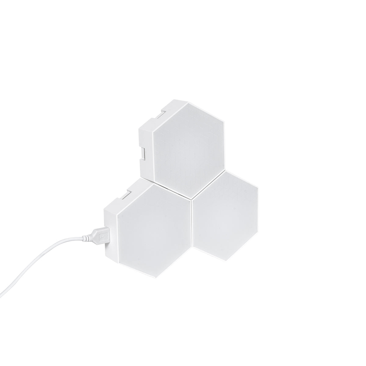 GloboStar® DIGIOCTA 90447 Σετ 3 Ψηφιακων LED RGB Φωτιστικών Κυψελών με Ψηφιακό Controller με WiFi Smart APP & Ασύρματο Χειριστήριο RF 2.4Ghz - LED SMD 5050 4.5W/Σετ 42PIXEL/Σετ 360lm/Σετ 120° DC 5V με USB 2.0 IP20 Πολύχρωμο RGB - Dimmable - Μ10.5 x Π10... - ledmania.gr