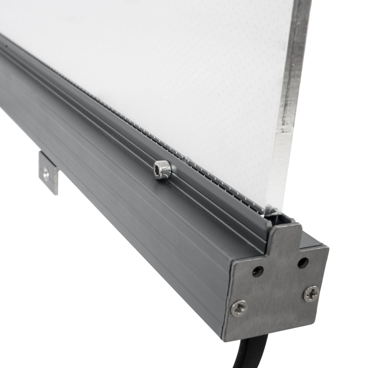 GloboStar® WASHER-PLEXI 90499 Μπάρα Φωτισμού Wall Washer LED 12W 1020lm 15° DC 24V Αδιάβροχο IP65 με Plexiglass Μοριακού Φωτισμού Μ100 x Π3.3 x Υ100cm Πολύχρωμο RGBW DMX512 - Γκρι Ανθρακί - 3 Χρόνια Εγγύηση - ledmania.gr