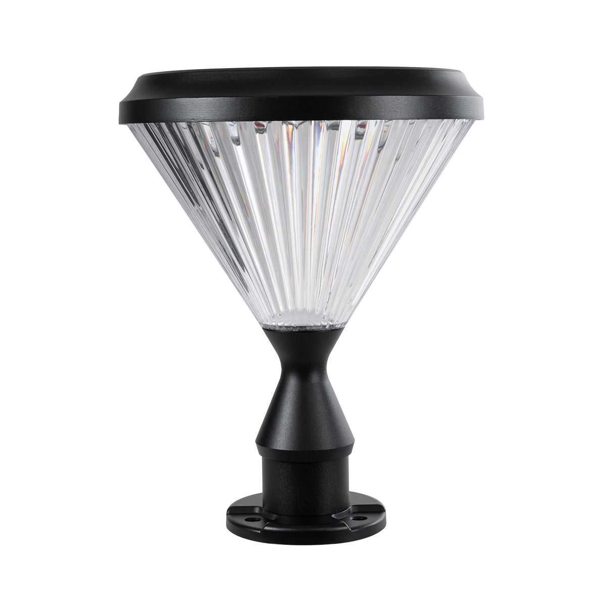 GLOBOSTAR® SHARP 90533 Φωτιστικό Κολωνάκι Κήπου LED 10W 500lm 120° με Ενσωματωμένο Φωτοβολταϊκό Panel 6V 2W & Επαναφορτιζόμενη Μπαταρία Li-ion 3.2V 8000mAh με Αισθητήρα Ημέρας-Νύχτας Αδιάβροχο IP65 Ψυχρό Λευκό 6000K - Γκρι Ανθρακί - Μ26 x Π26 x Υ33cm -... - ledmania.gr