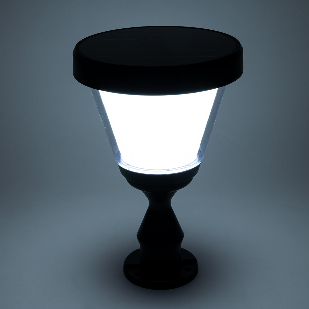 GLOBOSTAR® ARVENT 90534 Φωτιστικό Κολωνάκι Κήπου LED 10W 500lm 120° με Ενσωματωμένο Φωτοβολταϊκό Panel 6V 2W & Επαναφορτιζόμενη Μπαταρία Li-ion 3.2V 8000mAh με Αισθητήρα Ημέρας-Νύχτας Αδιάβροχο IP65 Ψυχρό Λευκό 6000K - Γκρι Ανθρακί - Μ24 x Π24 x Υ36cm ... - ledmania.gr
