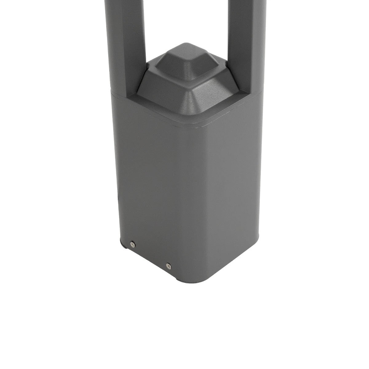 GLOBOSTAR® ΜΟΝΕΒΟΟ 90543 Φωτιστικό Κολωνάκι Κήπου LED 15W 1500lm 60° AC 220-240V Αδιάβροχο IP65 Θερμό Λευκό 2700K - Γκρι Ανθρακί - Μ12 x Π12 x Υ60.5cm - 3 Χρόνια Εγγύηση - ledmania.gr