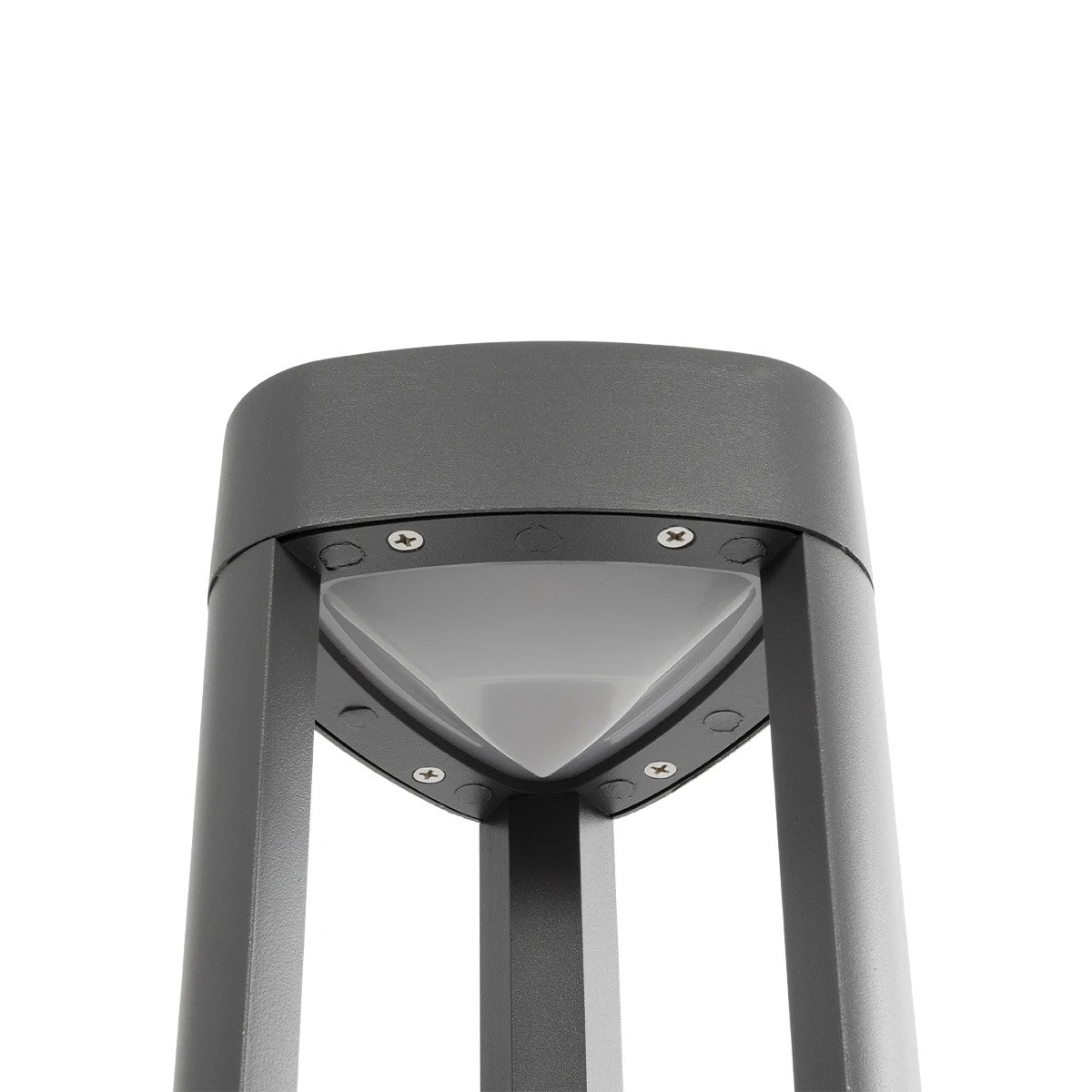 GLOBOSTAR® RODEMA 90545 Φωτιστικό Κολωνάκι Κήπου LED 15W 1500lm 60° AC 220-240V Αδιάβροχο IP65 Θερμό Λευκό 2700K - Γκρι Ανθρακί - Μ16.5 x Π16.5 x Υ60cm - 3 Χρόνια Εγγύηση - ledmania.gr