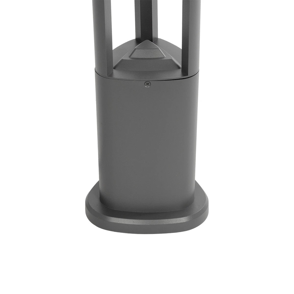 GLOBOSTAR® RODEMA 90545 Φωτιστικό Κολωνάκι Κήπου LED 15W 1500lm 60° AC 220-240V Αδιάβροχο IP65 Θερμό Λευκό 2700K - Γκρι Ανθρακί - Μ16.5 x Π16.5 x Υ60cm - 3 Χρόνια Εγγύηση - ledmania.gr