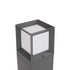 GLOBOSTAR® PALASO 90547 Φωτιστικό Κολωνάκι Κήπου με Ντουί 1 x E27 AC 220-240V Αδιάβροχο IP65 - Γκρι Ανθρακί - Μ20 x Π20 x Υ60.5cm - ledmania.gr