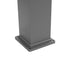 GLOBOSTAR® PALASO 90547 Φωτιστικό Κολωνάκι Κήπου με Ντουί 1 x E27 AC 220-240V Αδιάβροχο IP65 - Γκρι Ανθρακί - Μ20 x Π20 x Υ60.5cm - ledmania.gr