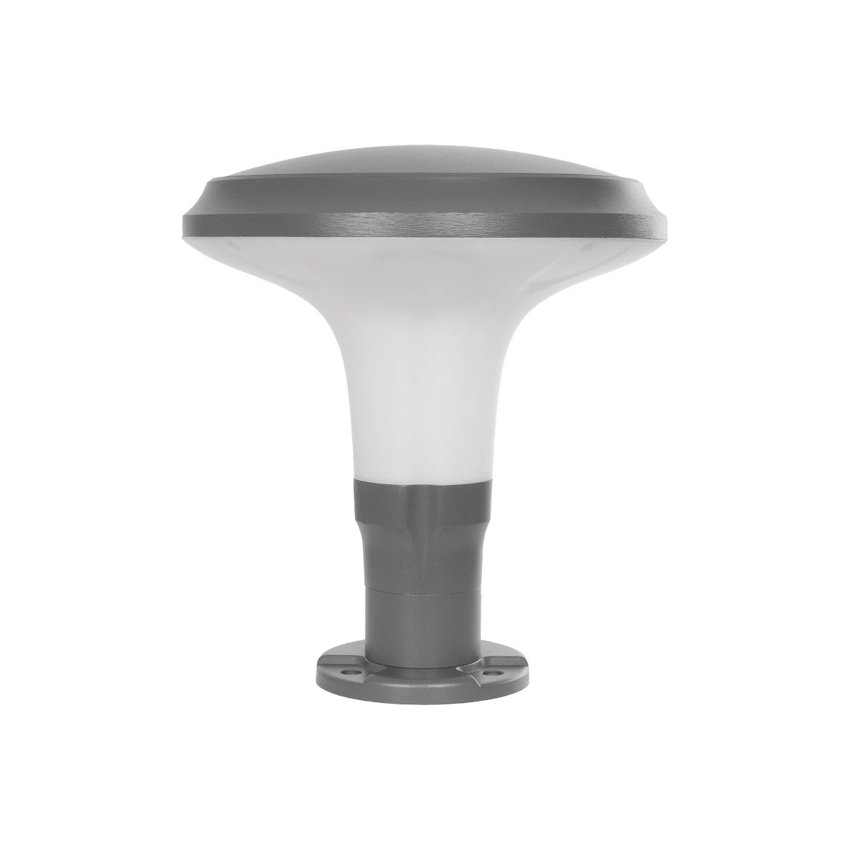 GLOBOSTAR® WHISPER 90553 Φωτιστικό Κολωνάκι Κήπου με Ντουί 1 x E27 AC 220-240V Αδιάβροχο IP65 - Γκρι Ανθρακί - Μ27 x Π27 x Υ29cm - ledmania.gr