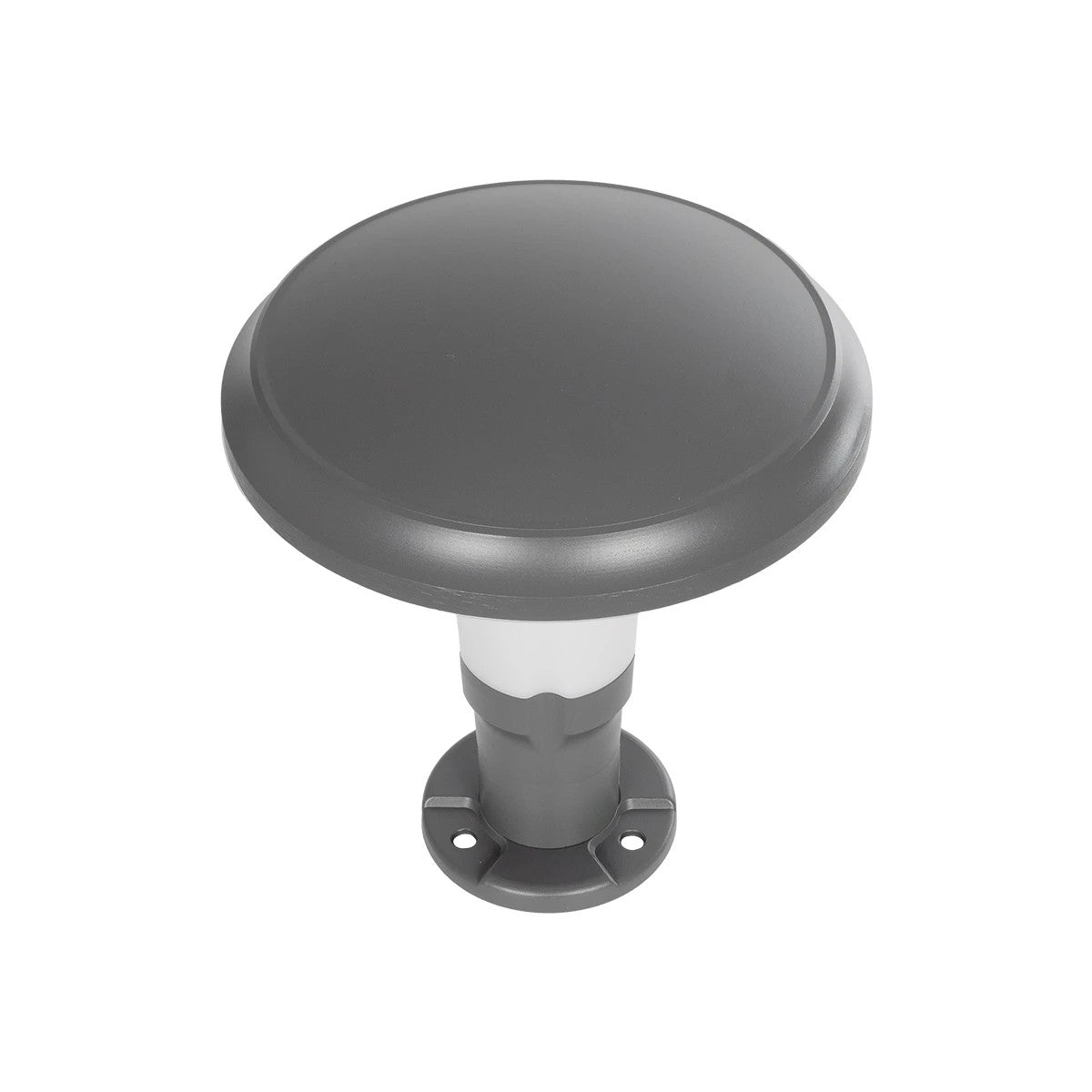 GLOBOSTAR® WHISPER 90553 Φωτιστικό Κολωνάκι Κήπου με Ντουί 1 x E27 AC 220-240V Αδιάβροχο IP65 - Γκρι Ανθρακί - Μ27 x Π27 x Υ29cm - ledmania.gr