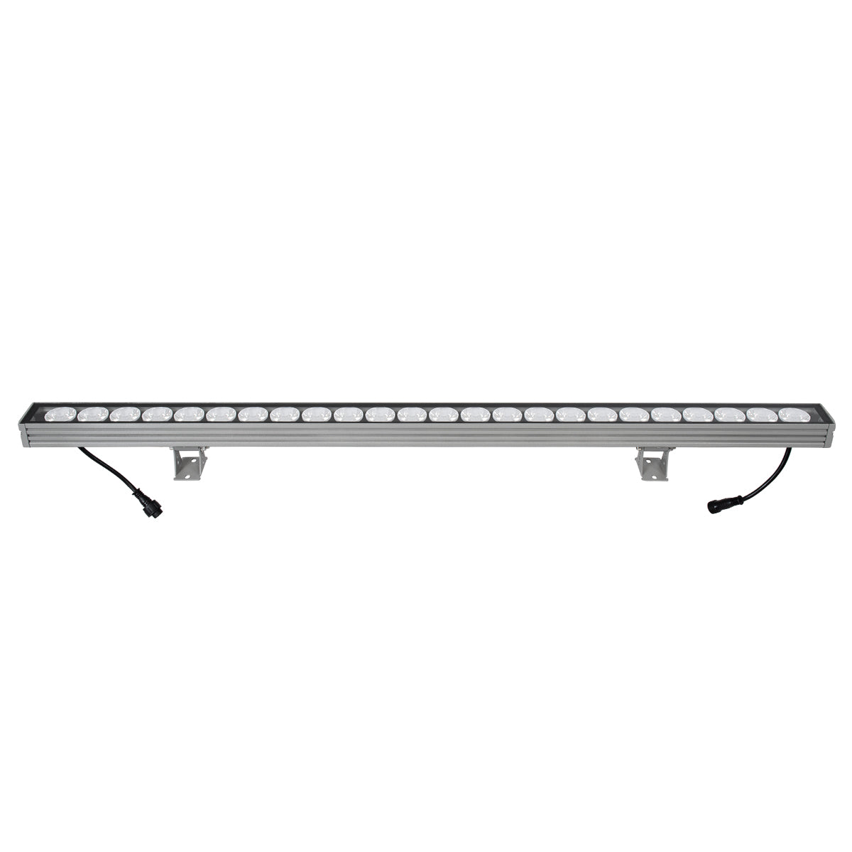 GloboStar® WASHER-JAVIA 90557 Μπάρα Φωτισμού Wall Washer LED 48W 3840lm 5° DC 24V Αδιάβροχο IP67 Μ100 x Π5.2 x Υ3.6cm (Υ8.5 με Βάση) Πολύχρωμο RGBW DMX512 - Γκρι Ανθρακί - 3 Χρόνια Εγγύηση - ledmania.gr