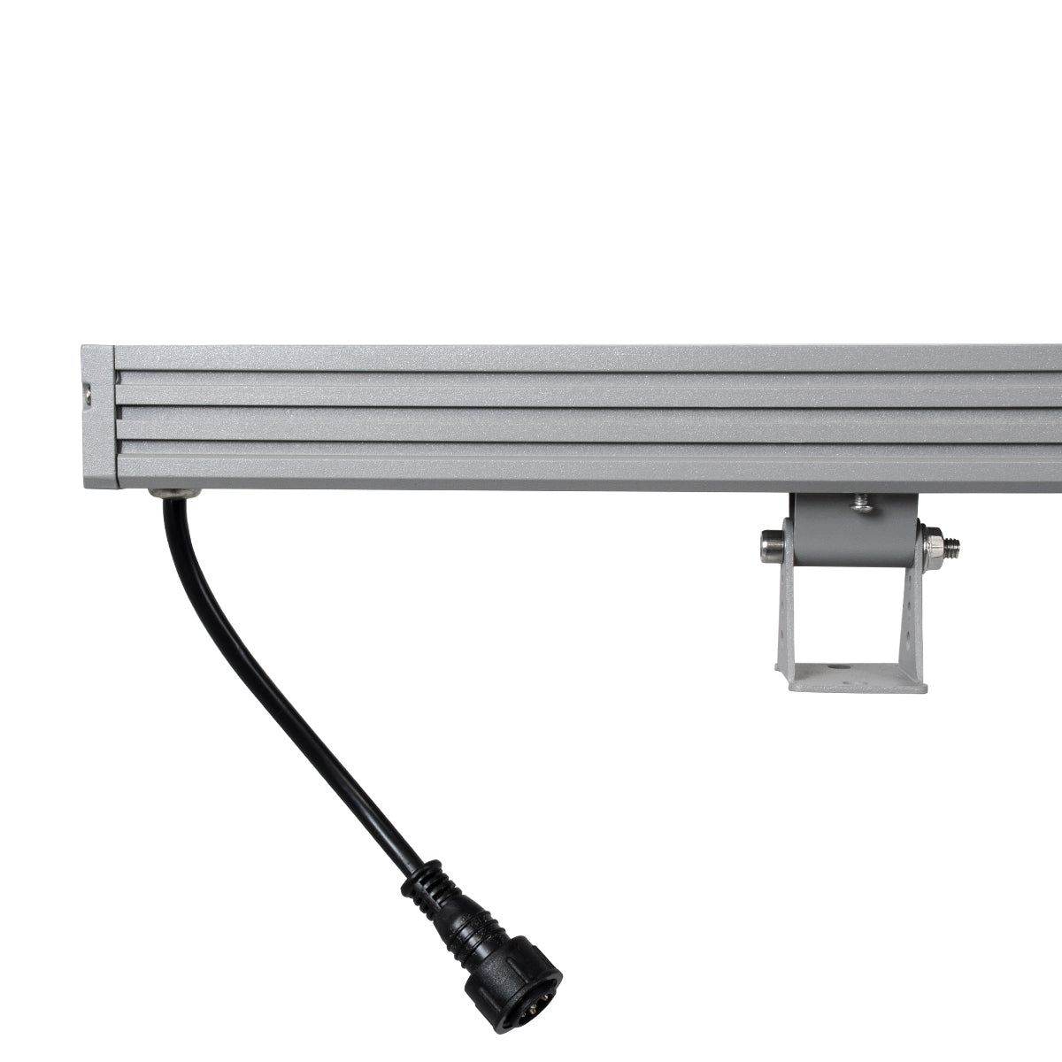 GloboStar® WASHER-JAVIA 90557 Μπάρα Φωτισμού Wall Washer LED 48W 3840lm 5° DC 24V Αδιάβροχο IP67 Μ100 x Π5.2 x Υ3.6cm (Υ8.5 με Βάση) Πολύχρωμο RGBW DMX512 - Γκρι Ανθρακί - 3 Χρόνια Εγγύηση - ledmania.gr