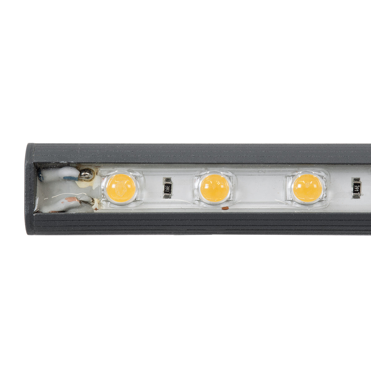 GLOBOSTAR® WASHER-STELLAR 90575 Μπάρα Φωτισμού Wall Washer LED 12W 1080lm 30° DC 24V Αδιάβροχο IP65 Θερμό Λευκό 2700K Dimmable - Γκρι Ανθρακί - Μ100 x Π2 x Υ1.8cm - 3 Χρόνια Εγγύηση - ledmania.gr
