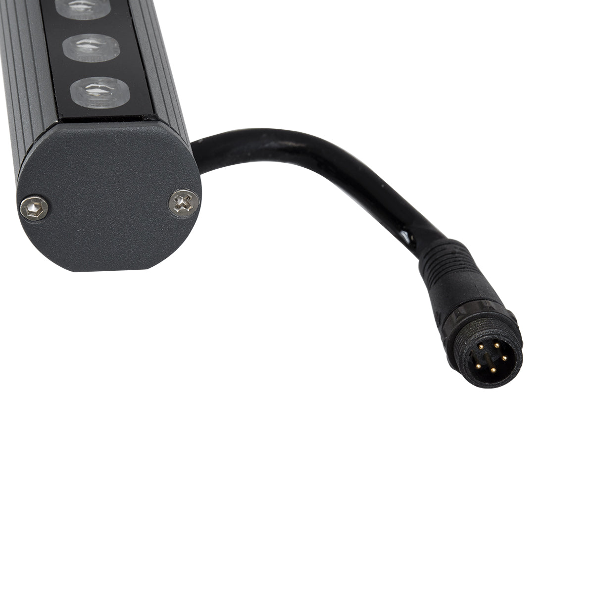 GLOBOSTAR® WASHER-STELLAR 90577 Μπάρα Φωτισμού Wall Washer LED 12W 1020lm 30° DC 24V Αδιάβροχο IP65 Πολύχρωμο RGBW Dimmable DMX512 - Γκρι Ανθρακί - Μ100 x Π3.2 x Υ3cm - 3 Χρόνια Εγγύηση - ledmania.gr