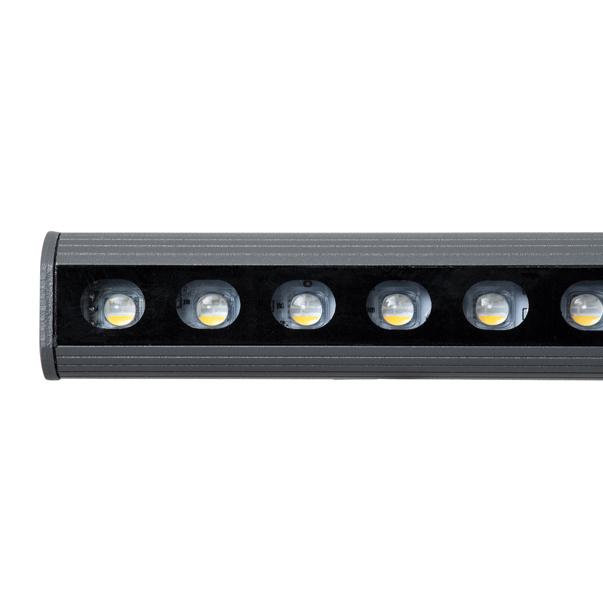 GLOBOSTAR® WASHER-STELLAR 90577 Μπάρα Φωτισμού Wall Washer LED 12W 1020lm 30° DC 24V Αδιάβροχο IP65 Πολύχρωμο RGBW Dimmable DMX512 - Γκρι Ανθρακί - Μ100 x Π3.2 x Υ3cm - 3 Χρόνια Εγγύηση - ledmania.gr