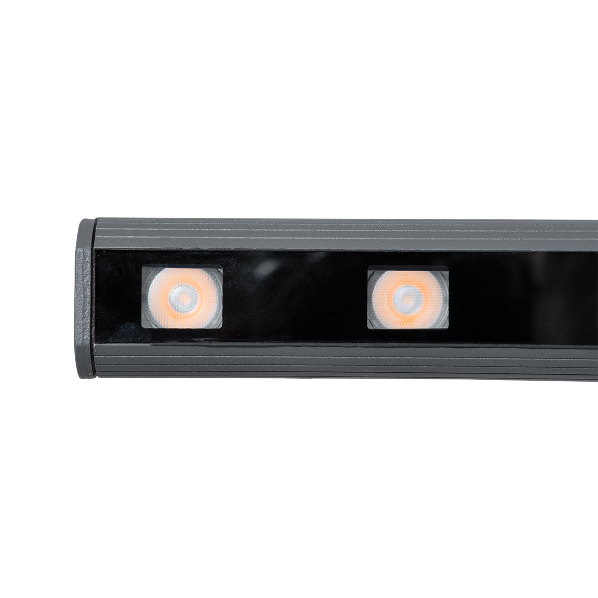 GLOBOSTAR® WASHER-PANDA 90578 Μπάρα Φωτισμού Wall Washer LED 18W 1620lm 15° DC 24V Αδιάβροχο IP65 Πορτοκαλί 2200K Dimmable - Γκρι Ανθρακί - Μ100 x Π4 x Υ3.5cm - 3 Χρόνια Εγγύηση - ledmania.gr