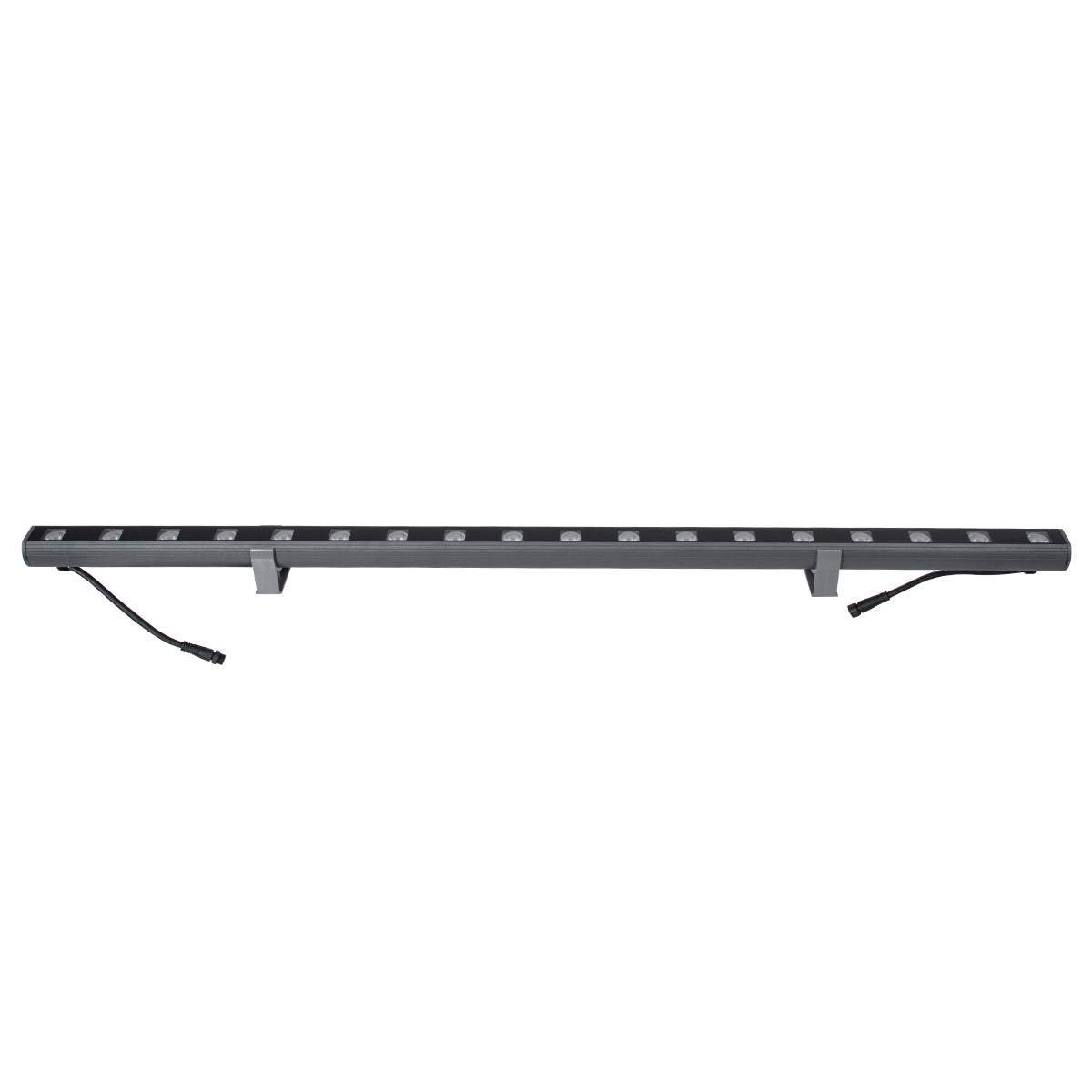 GLOBOSTAR® WASHER-PANDA 90585 Μπάρα Φωτισμού Wall Washer LED 36W 3060lm 15° DC 24V Αδιάβροχο IP65 Πολύχρωμο RGBW Dimmable DMX512 - Γκρι Ανθρακί - Μ100 x Π4 x Υ3.5cm - 3 Χρόνια Εγγύηση - ledmania.gr