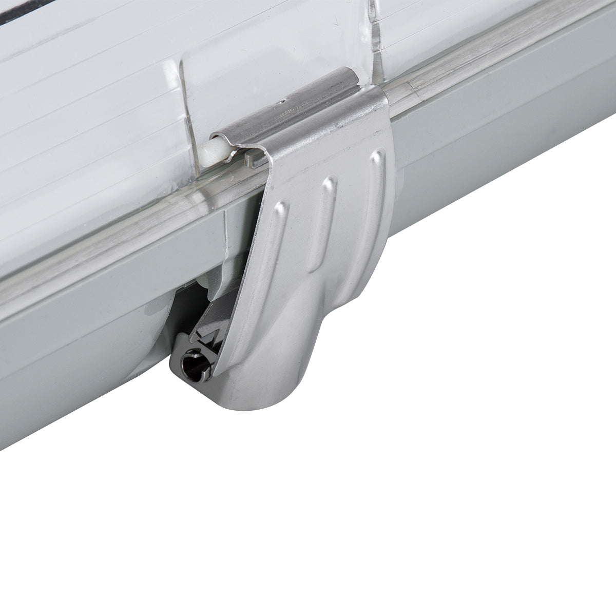 GLOBOSTAR® VIGAS 90611 Γραμμικό Βιομηχανικό Φωτιστικό Σκαφάκι Tri-Proof με Μεταλλικά Clips για 2 x Λάμπες T8 G13 60cm Τύπου Φθορίου LED Τροφοδοσίας Ενός Άκρου 120° AC 220-240V Αδιάβροχο IP65 - Γκρι με Διάφανο Κάλυμμα Πλαστικό PC - Μ66 x Π11.5 x Υ9cm - ledmania.gr