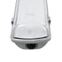 GLOBOSTAR® VIGAS 90613 Γραμμικό Βιομηχανικό Φωτιστικό Σκαφάκι Tri-Proof με Μεταλλικά Clips για 2 x Λάμπες T8 G13 120cm Τύπου Φθορίου LED Τροφοδοσίας Ενός Άκρου 120° AC 220-240V Αδιάβροχο IP65 - Γκρι με Διάφανο Κάλυμμα Πλαστικό PC - Μ126 x Π11.5 x Υ9cm - ledmania.gr