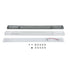 GLOBOSTAR® VIGAS 90613 Γραμμικό Βιομηχανικό Φωτιστικό Σκαφάκι Tri-Proof με Μεταλλικά Clips για 2 x Λάμπες T8 G13 120cm Τύπου Φθορίου LED Τροφοδοσίας Ενός Άκρου 120° AC 220-240V Αδιάβροχο IP65 - Γκρι με Διάφανο Κάλυμμα Πλαστικό PC - Μ126 x Π11.5 x Υ9cm - ledmania.gr