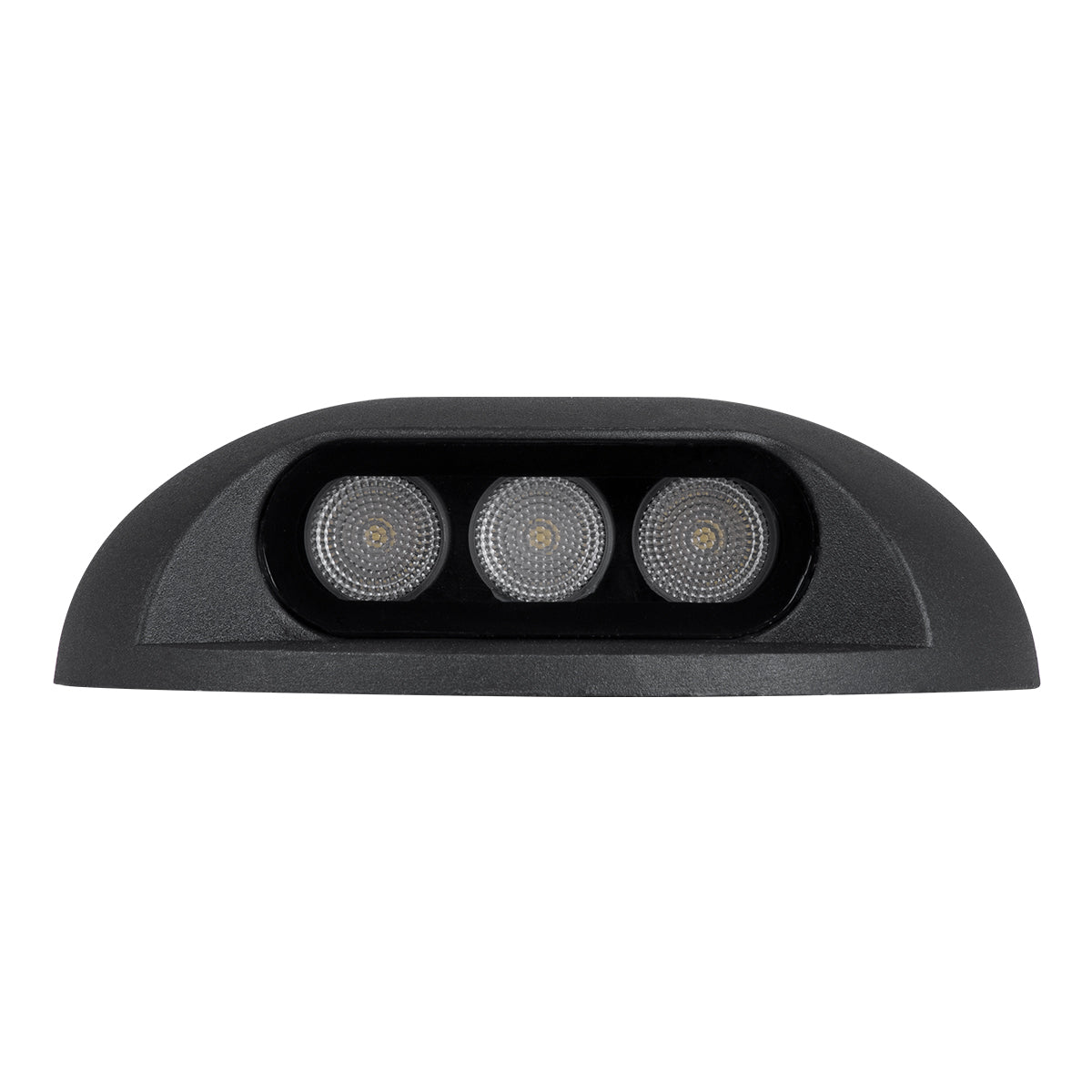 GLOBOSTAR® STEP-LUNA 90616 Αρχιτεκτονικό Φωτιστικό Διαδρόμου/Σκαλοπατιού LED 3W 330lm 10° DC 24V Αδιάβροχο IP65 Θερμό Λευκό 2700K Dimmable - Μαύρο - Φ12 x Υ3cm - 3 Χρόνια Εγγύηση - ledmania.gr