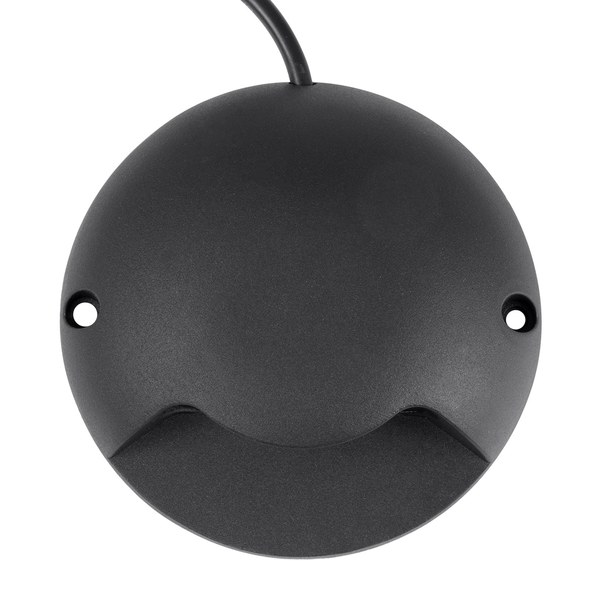 GLOBOSTAR® STEP-LUNA 90616 Αρχιτεκτονικό Φωτιστικό Διαδρόμου/Σκαλοπατιού LED 3W 330lm 10° DC 24V Αδιάβροχο IP65 Θερμό Λευκό 2700K Dimmable - Μαύρο - Φ12 x Υ3cm - 3 Χρόνια Εγγύηση - ledmania.gr