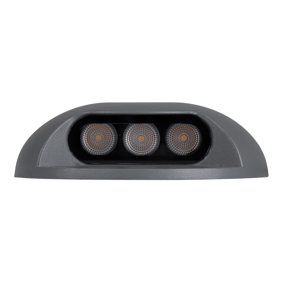GLOBOSTAR® STEP-LUNA 90622 Αρχιτεκτονικό Φωτιστικό Διαδρόμου/Σκαλοπατιού LED 3W 330lm 10° DC 24V Αδιάβροχο IP65 Θερμό Λευκό 2700K Dimmable - Γκρι Ανθρακί - Φ12 x Υ3cm - 3 Χρόνια Εγγύηση - ledmania.gr