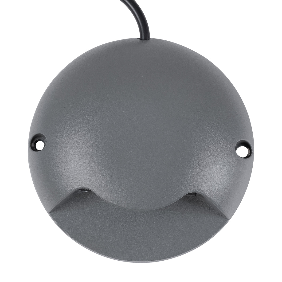 GLOBOSTAR® STEP-LUNA 90622 Αρχιτεκτονικό Φωτιστικό Διαδρόμου/Σκαλοπατιού LED 3W 330lm 10° DC 24V Αδιάβροχο IP65 Θερμό Λευκό 2700K Dimmable - Γκρι Ανθρακί - Φ12 x Υ3cm - 3 Χρόνια Εγγύηση - ledmania.gr