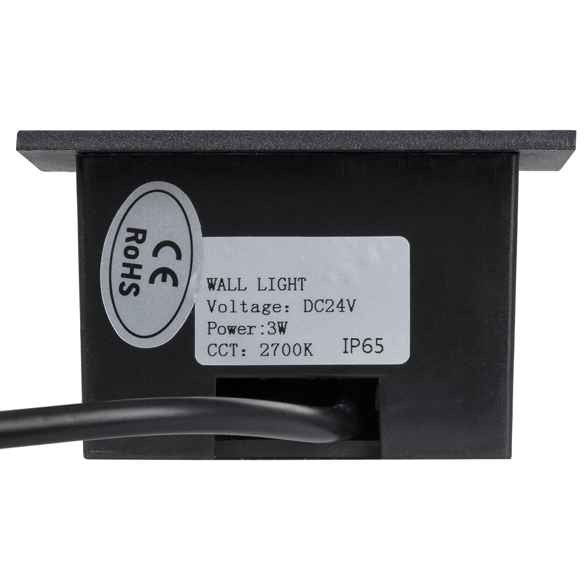 GLOBOSTAR® STEP-MINA 90625 Χωνευτό Αρχιτεκτονικό Φωτιστικό Διαδρόμου/Σκαλοπατιού LED 3W 330lm 30° DC 24V Αδιάβροχο IP65 Θερμό Λευκό 2700K Dimmable - Μαύρο - Μ8.3 x Π8.3 x Υ5cm / Q6.6cm - 3 Χρόνια Εγγύηση - ledmania.gr