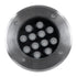 GloboStar® UNDERGROUND-TINA 90667 Χωνευτό Φωτιστικό Σποτ Δαπέδου LED 12W 1320lm 30° DC 24V Αδιάβροχο IP65 Φ16 x Υ9cm Θερμό Λευκό 3000K - Ανοξείδωτο Ατσάλι - 3 Years Warranty