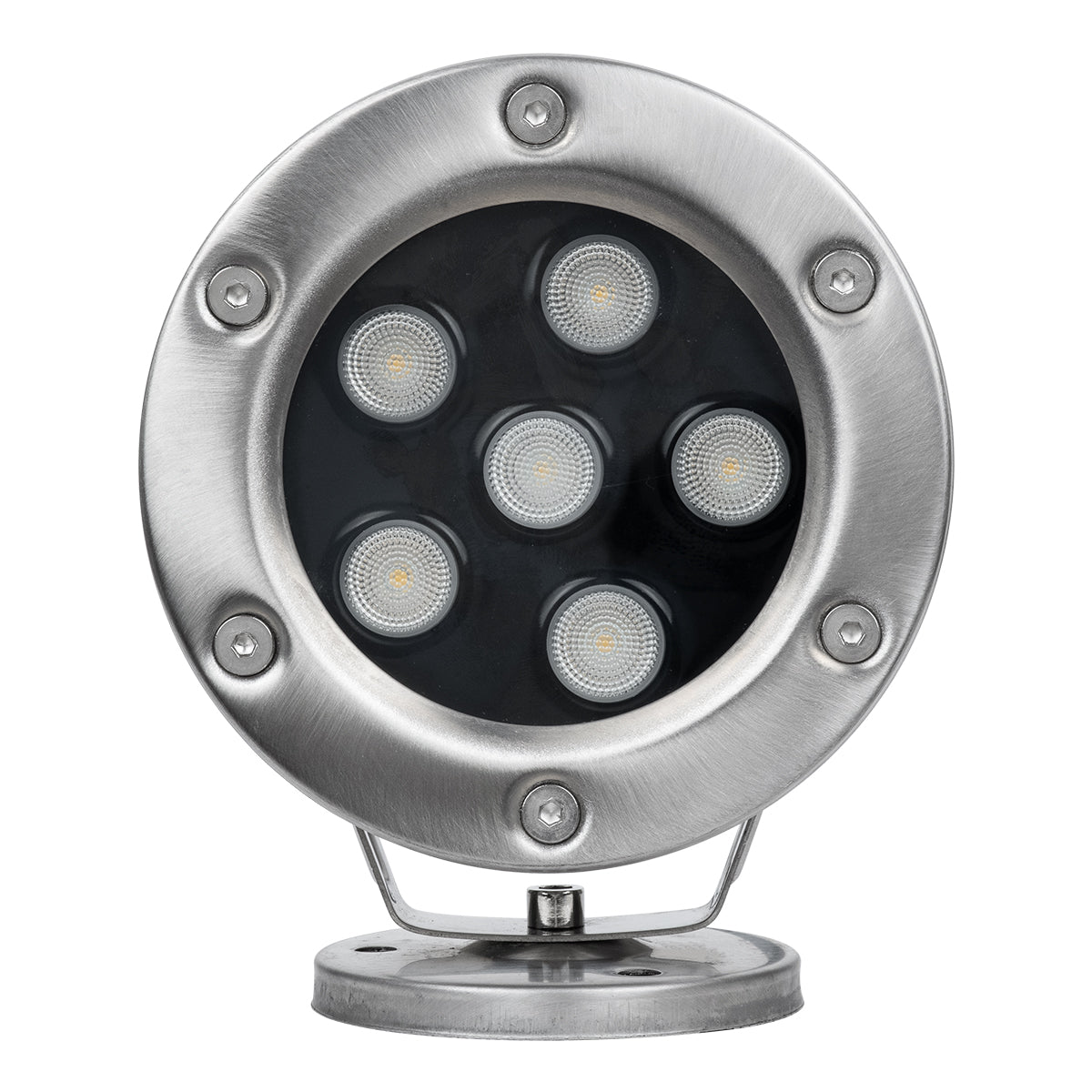 GLOBOSTAR® UNDERWATER-DINA 90676 Υποβρύχιος Προβολέας Σποτ για Σιντριβάνια/Πισίνες LED 6W 660lm 30° DC 24V Αδιάβροχο IP68 Θερμό Λευκό 2700K Dimmable - Ανοξείδωτο Ατσάλι 304 - Μ12 x Π12 x Υ14cm - 3 Χρόνια Εγγύηση - ledmania.gr
