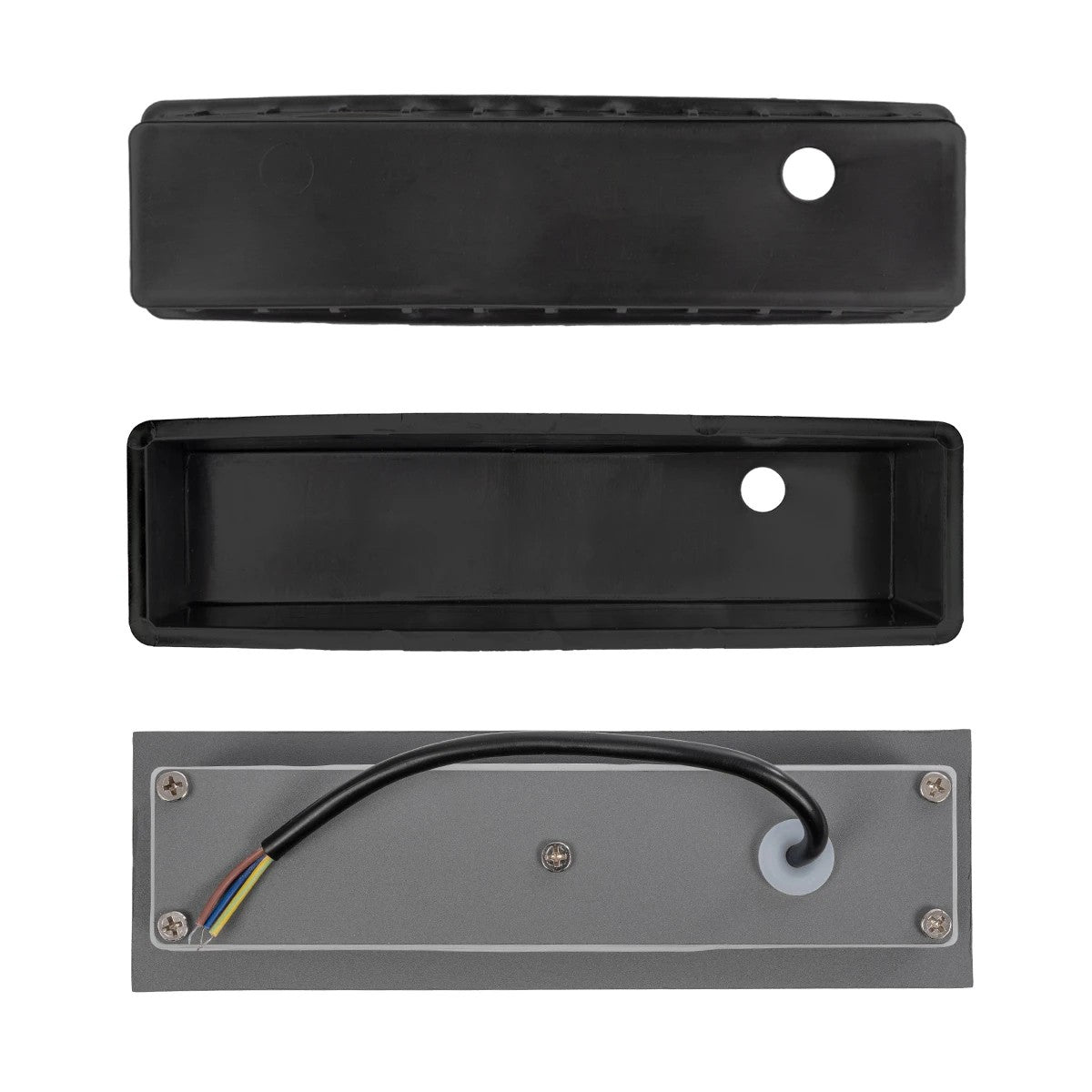 kelvo® STEPART KLV-101-0093 Μοντέρνο Χωνευτό Φωτιστικό Σκαλοπατιού - Διαδρόμου LED 7W 735lm 45° AC 220-240V Αδιάβροχο IP65 Θερμό Λευκό 2700K - Lumileds SMD Chip & TÜV SÜD Driver - Γκρι Ανθρακί Ματ - Μ6.5 x Π6.5 x Υ21cm / Q5.41 x 18.9cm - 5 Χρόνια Εγγύηση - ledmania.gr