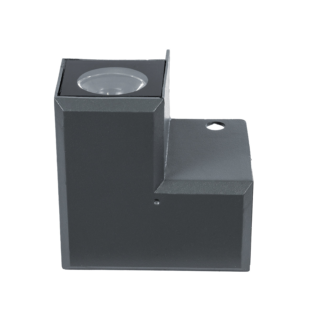 GLOBOSTAR® WALLLIGHT-DONA 90732 Αρχιτεκτονικό Γωνιακό Φωτιστικό LED 10W 950lm 10° DC 24V Αδιάβροχο IP65 Φυσικό Λευκό 4500K Dimmable - Γκρι Ανθρακί - Μ8 x Π8 x Υ6cm - 3 Χρόνια Εγγύηση - ledmania.gr