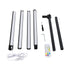 GLOBOSTAR® DIGICOLUMN 90763 Μοντέρνο Επιδαπέδιο Γραμμικό Ψηφιακό Φωτιστικό Digital Pixel Symphony Bar με RF Ασύρματο Χειριστήριο LED 16W 1280lm 180° DC 5V με USB 2.0 IP20 Πολύχρωμο RGB Dimmable - Μαύρο - Φ3 x Υ165cm - 2 Χρόνια Εγγύηση - ledmania.gr