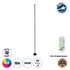 GLOBOSTAR® DIGICOLUMN 90764 Μοντέρνο Επιδαπέδιο Γραμμικό Ψηφιακό Φωτιστικό Digital Pixel Symphony Bar με RF Ασύρματο Χειριστήριο LED 16W 1280lm 180° DC 5V με USB 2.0 IP20 Πολύχρωμο RGB Dimmable - Μαύρο - Φ3 x Υ165cm - 2 Χρόνια Εγγύηση