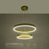 kelvo® VENOM 61187-DECO Μοντέρνο Κρεμαστό Φωτιστικό Οροφής LED 75W 8818lm 120° AC 220-240V IP20 Ρυθμιζόμενο Λευκό CCT με Χειριστήριο από 2700K έως 6000K Dimmable - Lumileds SMD Chip - Χρυσό Βούρτσας - Μ60 x Π60 x Υ40cm - 3 Χρόνια Εγγύηση - ledmania.gr