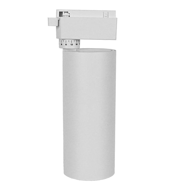 Globostar 60814 Μονοφασικό Bridgelux COB LED Λευκό Φωτιστικό Σποτ Ράγας 30W 230V 3600lm 30° Θερμό Λευκό 3000k - ledmania.gr