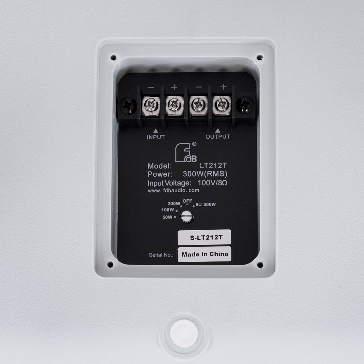 GLOBOSTAR® FDB LT212T 98009 Επιτοίχιο Παθητικό Ηχείο Εγκαταστάσεων με Μετασχηματιστή 100V & 8Ω - 300W RMS (1200W Peak) - 1 x 12" Inches LF & 1 x 1.7" Inches HF - Αδιάβροχο IP56 - Λευκό - Μ40.7 x Π37.8 x Υ41.1cm - 2 Χρόνια Εγγύηση - ledmania.gr