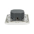 GloboStar® 999-0006 Ροοστάτης Dimmer Τοίχου LED AC100-240V 400W IP20 Μ8.4 x Π8.4 x Υ4.5cm - ledmania.gr