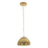 GLOBOSTAR® CRISTIN 999-0037 Μοντέρνο Κρεμαστό Φωτιστικό Οροφής με Ντουί 1 x G4 AC 220-240V IP20 - Χρυσό - Μ18 x Π18 x Υ13cm - ledmania.gr