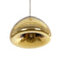 GLOBOSTAR® CRISTIN 999-0037 Μοντέρνο Κρεμαστό Φωτιστικό Οροφής με Ντουί 1 x G4 AC 220-240V IP20 - Χρυσό - Μ18 x Π18 x Υ13cm - ledmania.gr