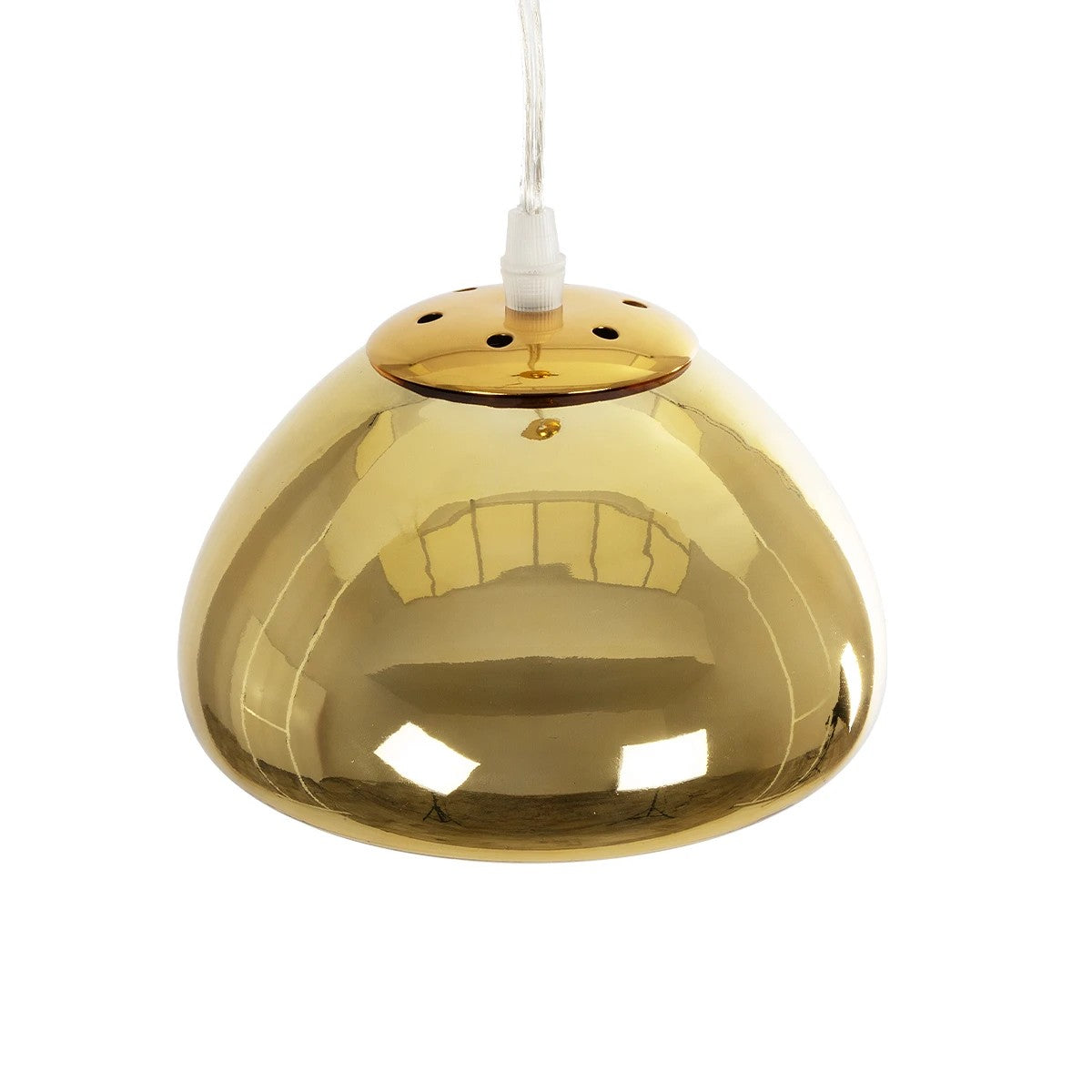 GLOBOSTAR® CRISTIN 999-0037 Μοντέρνο Κρεμαστό Φωτιστικό Οροφής με Ντουί 1 x G4 AC 220-240V IP20 - Χρυσό - Μ18 x Π18 x Υ13cm - ledmania.gr