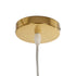 GLOBOSTAR® CRISTIN 999-0037 Μοντέρνο Κρεμαστό Φωτιστικό Οροφής με Ντουί 1 x G4 AC 220-240V IP20 - Χρυσό - Μ18 x Π18 x Υ13cm - ledmania.gr