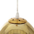 GLOBOSTAR® CRISTIN 999-0037 Μοντέρνο Κρεμαστό Φωτιστικό Οροφής με Ντουί 1 x G4 AC 220-240V IP20 - Χρυσό - Μ18 x Π18 x Υ13cm - ledmania.gr